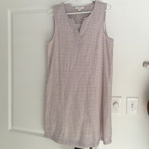 NWT Beach Lunch Lounge Linen Dress Taupe - sz small